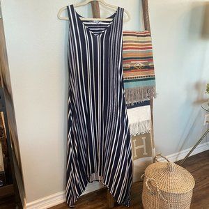 Tommy Bahama Maxi Dress - Color Blue and White - Size Small